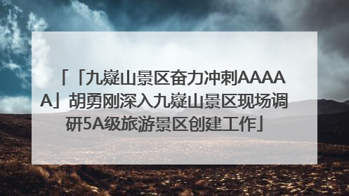 「九嶷山景区奋力冲刺AAAAA」胡勇刚深入九嶷山景区现场调研5A级旅游景区创建工作