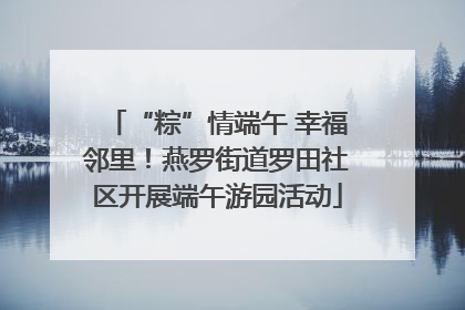 “粽”情端午 幸福邻里！燕罗街道罗田社区开展端午游园活动