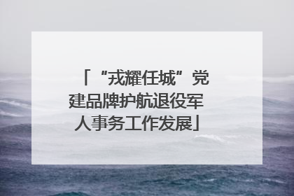 “戎耀任城”党建品牌护航退役军人事务工作发展