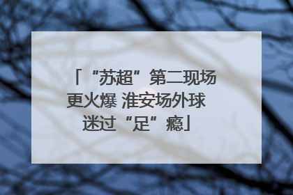 “苏超”第二现场更火爆 淮安场外球迷过“足”瘾