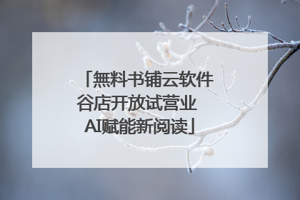 無料书铺云软件谷店开放试营业 AI赋能新阅读