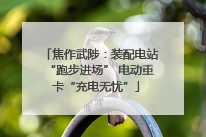 焦作武陟：装配电站“跑步进场” 电动重卡“充电无忧”