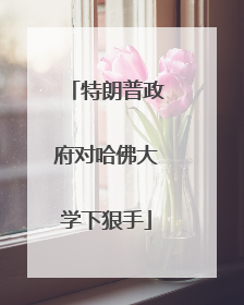 特朗普政府对哈佛大学下狠手