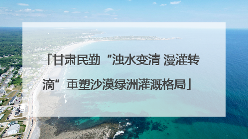 甘肃民勤“浊水变清 漫灌转滴”重塑沙漠绿洲灌溉格局