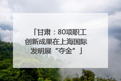 甘肃：80项职工创新成果在上海国际发明展“夺金”