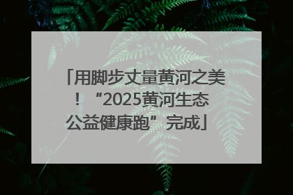 用脚步丈量黄河之美！“2025黄河生态公益健康跑”完成