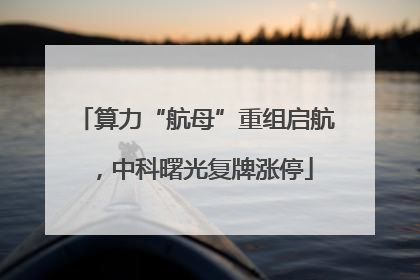 算力“航母”重组启航，中科曙光复牌涨停