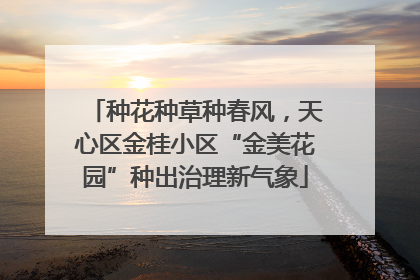 种花种草种春风，天心区金桂小区“金美花园”种出治理新气象