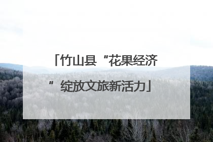 竹山县“花果经济”绽放文旅新活力