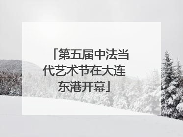 第五届中法当代艺术节在大连东港开幕