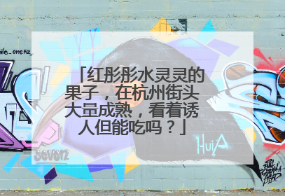 红彤彤水灵灵的果子，在杭州街头大量成熟，看着诱人但能吃吗？