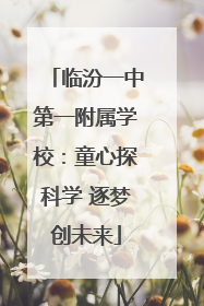 临汾一中第一附属学校：童心探科学 逐梦创未来