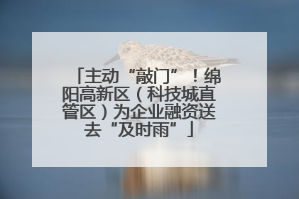 主动“敲门”！绵阳高新区（科技城直管区）为企业融资送去“及时雨”