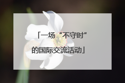 一场“不守时”的国际交流活动
