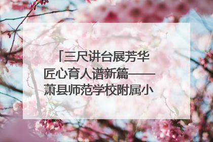 三尺讲台展芳华 匠心育人谱新篇——萧县师范学校附属小学第十三届班主任基本功大赛圆满举办