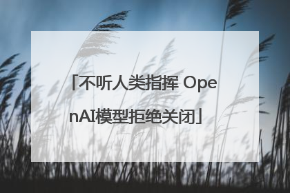 不听人类指挥 OpenAI模型拒绝关闭