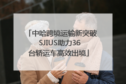 中哈跨境运输新突破 SJIUS助力36台轿运车高效出境