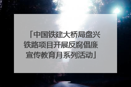 中国铁建大桥局盘兴铁路项目开展反腐倡廉宣传教育月系列活动