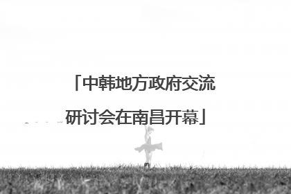 中韩地方政府交流研讨会在南昌开幕