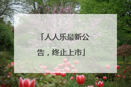人人乐最新公告，终止上市