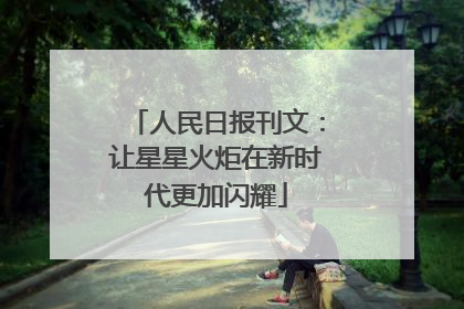 人民日报刊文：让星星火炬在新时代更加闪耀