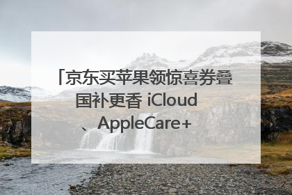 京东买苹果领惊喜券叠国补更香 iCloud、AppleCare+服务限时低至85折