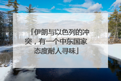 伊朗与以色列的冲突，有一个中东国家态度耐人寻味