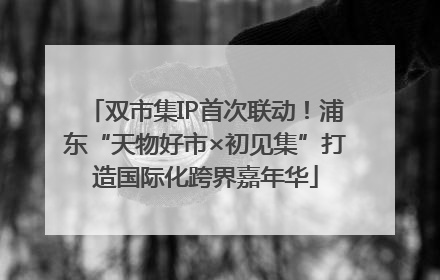 双市集IP首次联动！浦东“天物好市×初见集”打造国际化跨界嘉年华