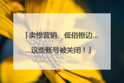 卖惨营销、低俗擦边……这些账号被关闭！