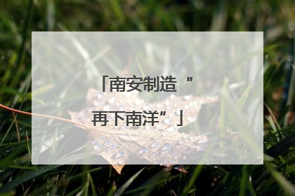 南安制造“再下南洋”