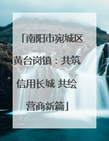 南阳市宛城区黄台岗镇：共筑信用长城 共绘营商新篇