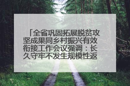 全省巩固拓展脱贫攻坚成果同乡村振兴有效衔接工作会议强调：长久守牢不发生规模性返贫致贫底线 王宁出席并讲话 王予波主持