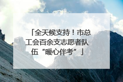 全天候支持！市总工会百余支志愿者队伍“暖心伴考”