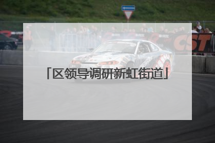 区领导调研新虹街道