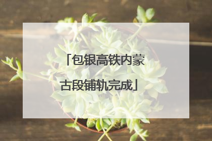 包银高铁内蒙古段铺轨完成