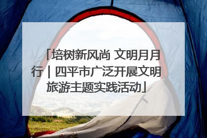 培树新风尚 文明月月行｜四平市广泛开展文明旅游主题实践活动