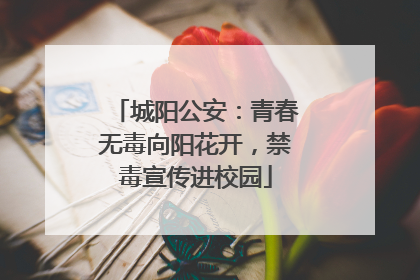 城阳公安：青春无毒向阳花开，禁毒宣传进校园