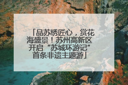 品苏绣匠心，赏花海盛景！苏州高新区开启“苏城环游记”首条非遗主题游