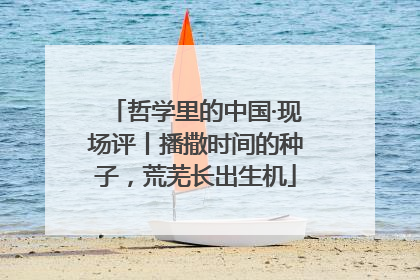 哲学里的中国·现场评丨播撒时间的种子，荒芜长出生机