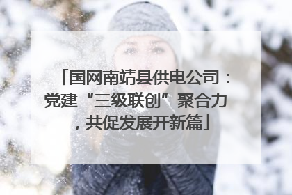 国网南靖县供电公司：党建“三级联创”聚合力，共促发展开新篇