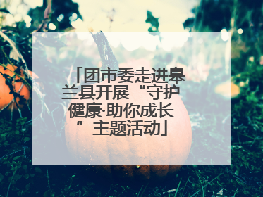 团市委走进皋兰县开展“守护健康·助你成长”主题活动