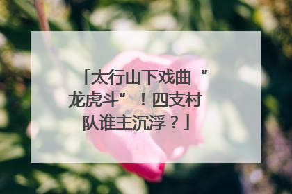 太行山下戏曲“龙虎斗”！四支村队谁主沉浮？