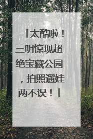 太酷啦！三明惊现超绝宝藏公园，拍照遛娃两不误！