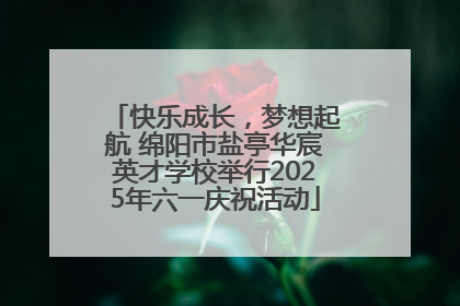 快乐成长，梦想起航 绵阳市盐亭华宸英才学校举行2025年六一庆祝活动