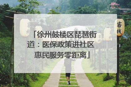 徐州鼓楼区琵琶街道：医保政策进社区 惠民服务零距离