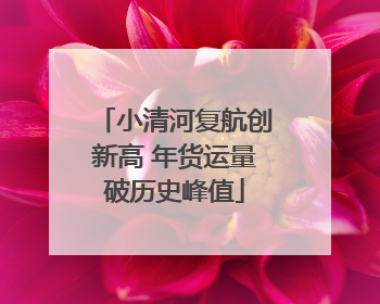 小清河复航创新高 年货运量破历史峰值
