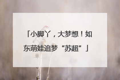 小脚丫，大梦想！如东萌娃追梦“苏超”