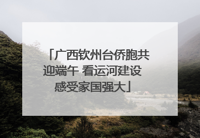 广西钦州台侨胞共迎端午 看运河建设感受家国强大