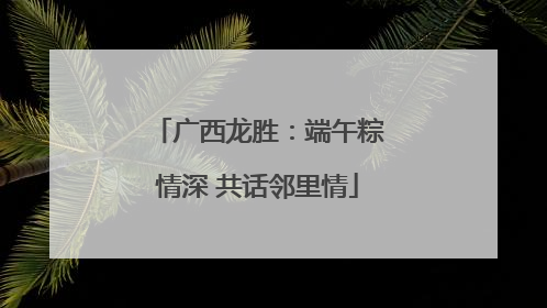 广西龙胜：端午粽情深 共话邻里情