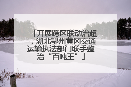 开展跨区联动治超，湖北鄂州黄冈交通运输执法部门联手整治“百吨王”